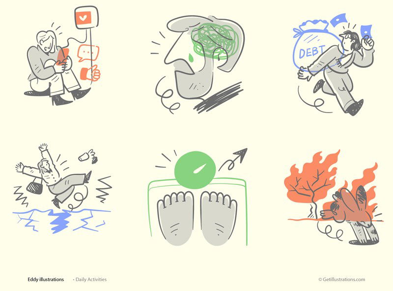 Hannah Social Issues Illustrations pack showcase image