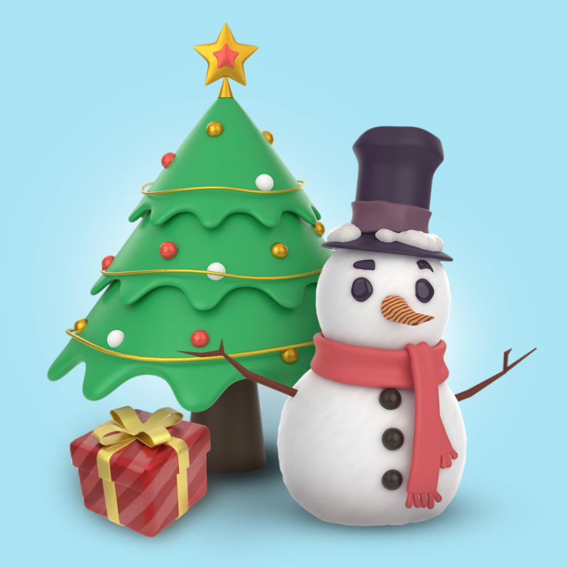 3D Christmas illustrations illustration pack thumbnail