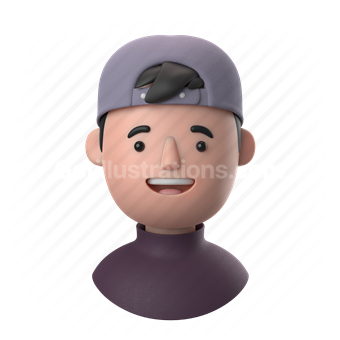 man, male, people, person, baseball cap, cap, boy, child