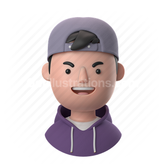 man, male, people, person, hoodie, cap, baseball cap