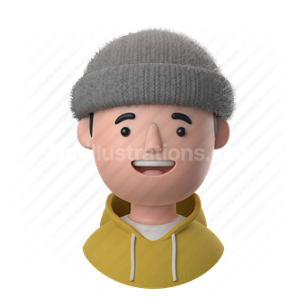 man, male, people, person, hoodie, hat