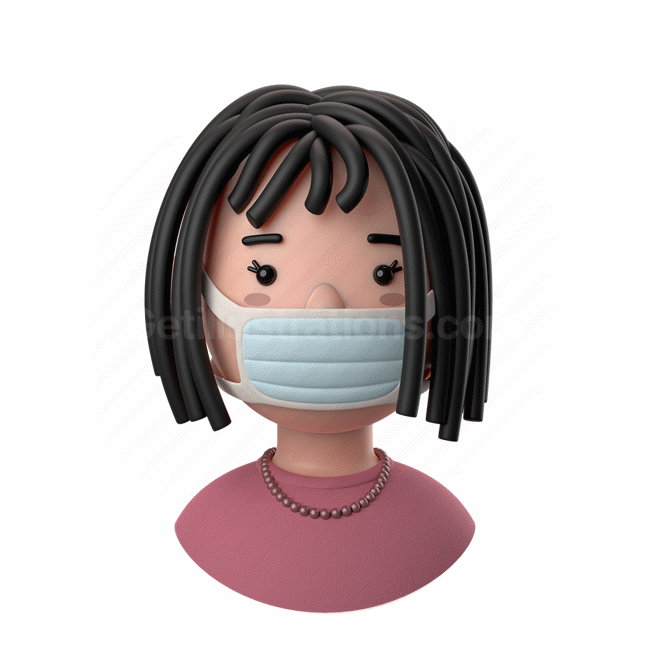 rasta, curls, woman, female, girl, mask, face mask