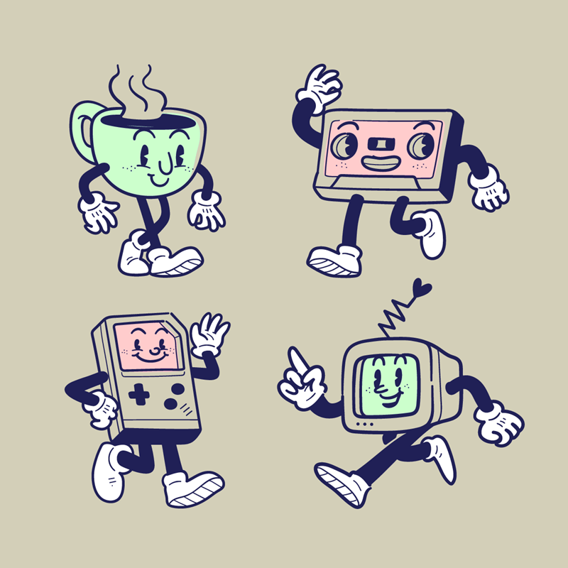 Retro Mascot Illustrations